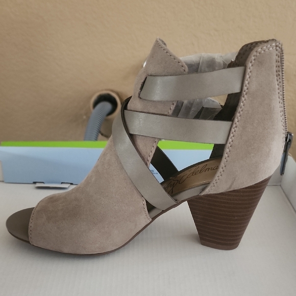 Sam Edelman Shoes - Libby Edelman Taupe Suede Heeled Sandals